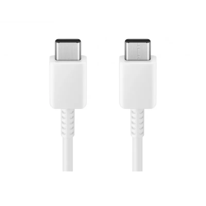 Cable Samsung USB-C a USB-C 3A 1,8 m — conector USB-C a USB-C, blanco