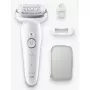 Depiladora BRAUN 9-011 3D Silk-epil 9 Flex Wet & Dry — 40 pinzas, batería, masaje, blanco/gris