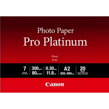Canon PT-101 Papel fotográfico Pro Platinum A2 - 20 hojas