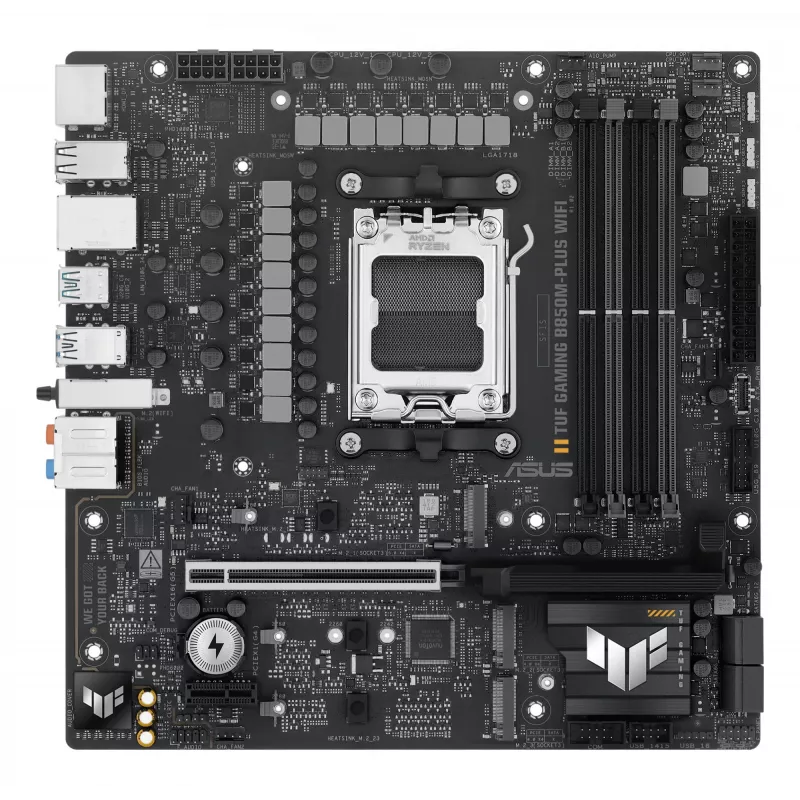 ASUS TUF GAMING B850M-PLUS WIFI AMD B850 Zócalo AM5 micro ATX