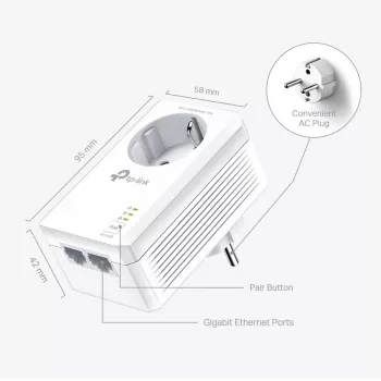 TP-Link TL-PA7027P KIT Adaptador de red PowerLine 1000 Mbit/s Ethernet LAN Blanco 2 unidades