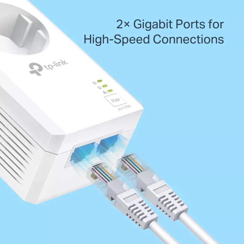 TP-Link TL-PA7027P KIT Adaptador de red PowerLine 1000 Mbit/s Ethernet LAN Blanco 2 unidades