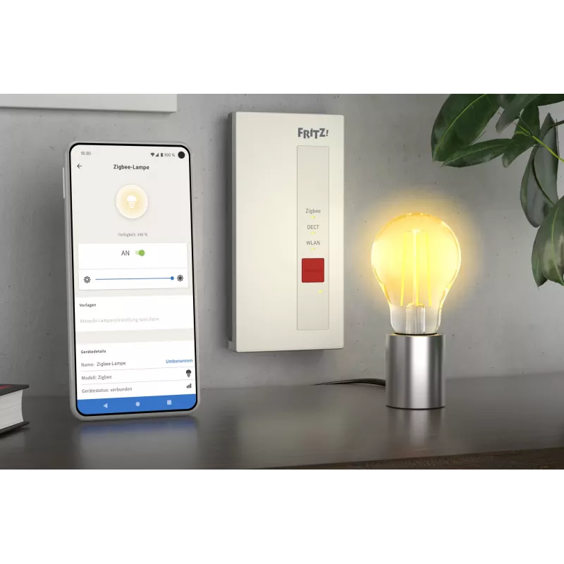 FRITZ!DECT Smart Gateway Inalámbrico Blanco Gigabit Ethernet 128-bit AES