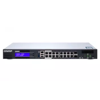 QNAP QGD-1600P Managed Gigabit Ethernet (10/100/1000) Power over Ethernet (PoE) 1U Negro, Gris