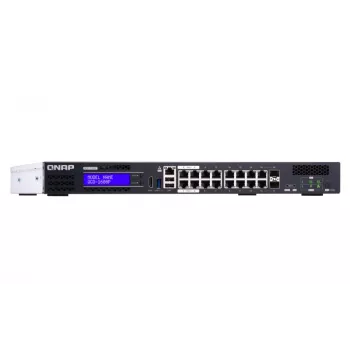 QNAP QGD-1600P Managed Gigabit Ethernet (10/100/1000) Power over Ethernet (PoE) 1U Negro, Gris
