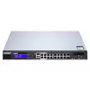 QNAP QGD-1600P Managed Gigabit Ethernet (10/100/1000) Power over Ethernet (PoE) 1U Negro, Gris