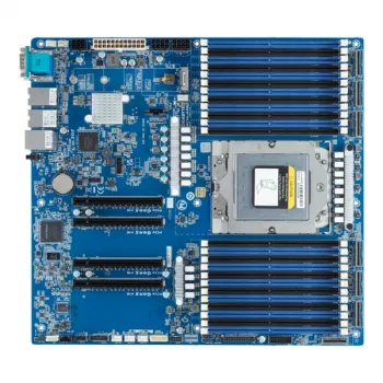 Placa base GIGABYTE MZ33-AR0 Extended ATX para AMD EPYC 9004 Zócalo SP5, 24× DDR5 DIMM, 4× PCIe 5.0 x16, 2× RJ-45