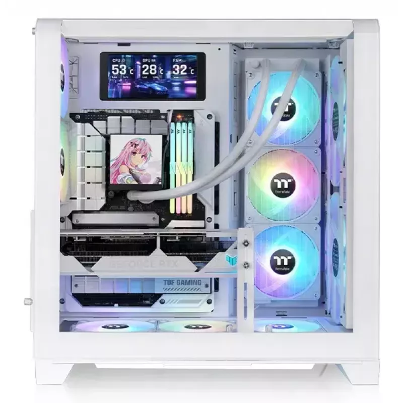 Caja de PC Thermaltake View 390 Air Midi Tower Blanca