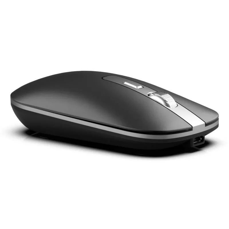 Inca IWM-531RA ratón inalámbrico y Bluetooth, 1600 DPI, botón 4D, silencioso, antracita
