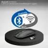 Inca IWM-531RA ratón inalámbrico y Bluetooth, 1600 DPI, botón 4D, silencioso, antracita