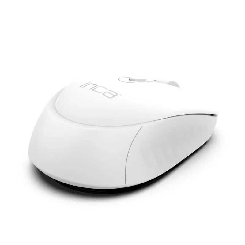 Ratón inalámbrico INCA Iwm-243rb Candy Design - RF inalámbrico 2,4GHz - 1600dpi - Blanco