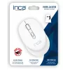 Ratón inalámbrico INCA Iwm-243rb Candy Design - RF inalámbrico 2,4GHz - 1600dpi - Blanco
