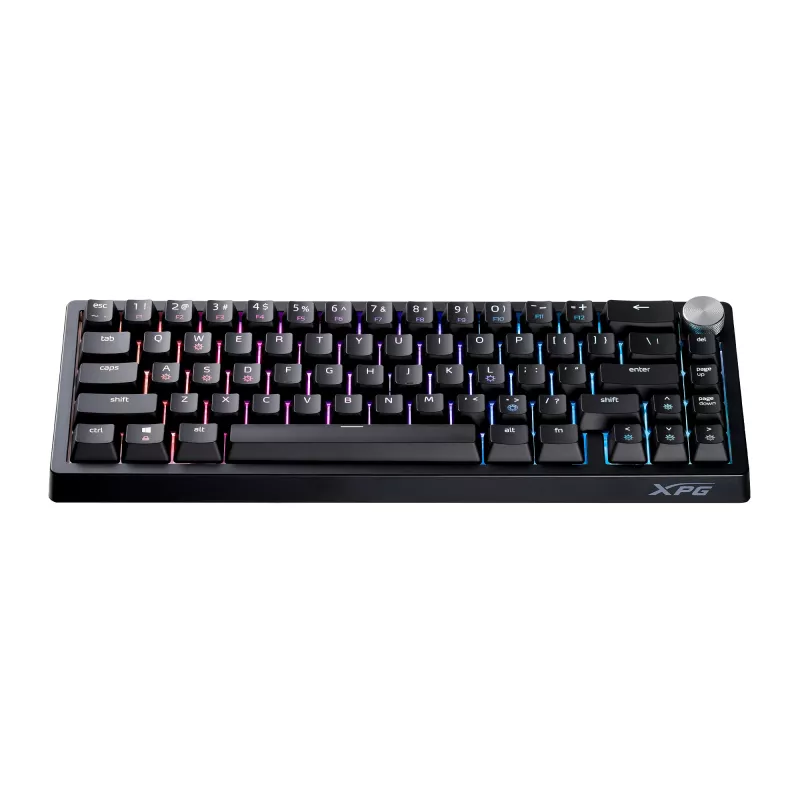 Teclado gaming XPG SORCERER MINI, con cable, USB, Mecánico, QWERTY, RGB LED, Negro