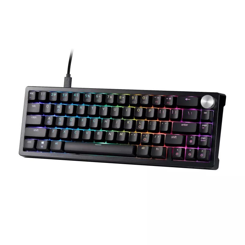 Teclado gaming XPG SORCERER MINI, con cable, USB, Mecánico, QWERTY, RGB LED, Negro