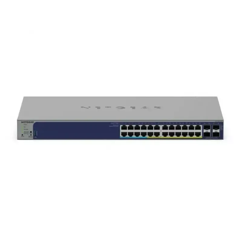 Netgear GS728TXUP-300EUS switch Smart Managed Gigabit PoE++, 24 x 10/100/1000 RJ-45, 4 x 10G SFP+, presupuesto PoE de 420 W, L3 Lite, montaje en rack 1U