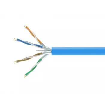 Cable de red EQUIP 404544 — Cat6a U/FTP (STP), 305 m, azul