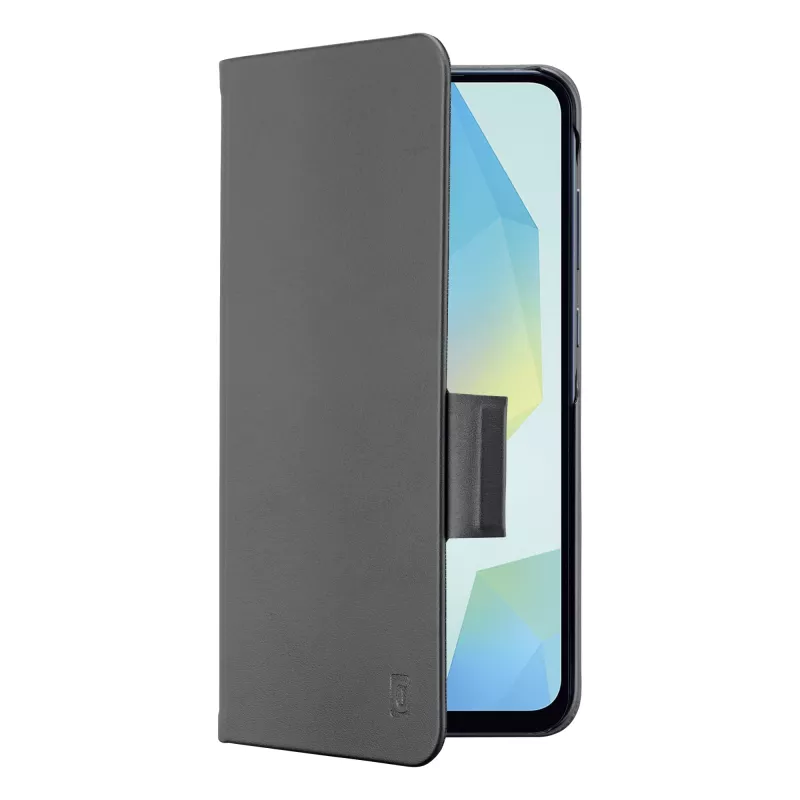 Cellularline Book - Funda tipo libro para Galaxy A16 con compartimento para tarjetas y cierre magnético
