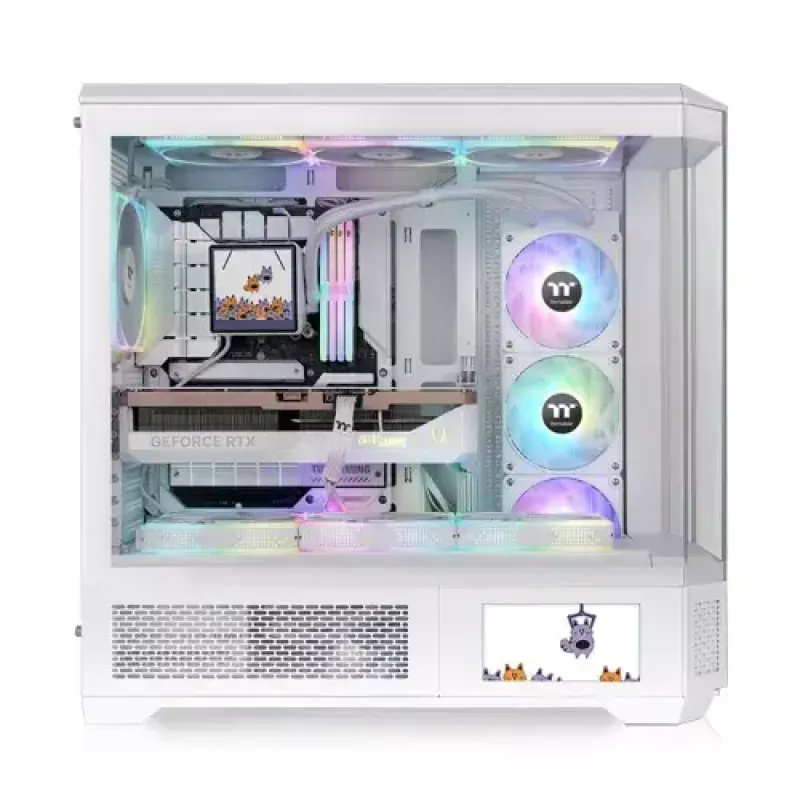 Caja Full-Tower Thermaltake CA-11H-00F6WN-00 Blanca Soporte PS2 Ventilador 120/140 mm
