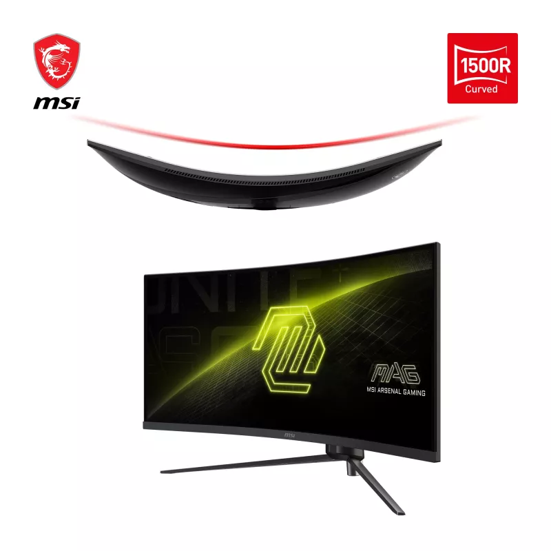 MSI MAG 345CQRDE monitor de ordenador 86,4 cm (34 pulgadas) 3440 x 1440 píxeles UltraWide Dual Quad HD negro