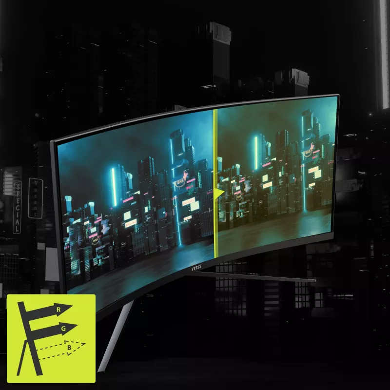 MSI MAG 345CQRDE monitor de ordenador 86,4 cm (34 pulgadas) 3440 x 1440 píxeles UltraWide Dual Quad HD negro