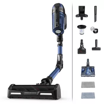 Rowenta RH98C0 aspirador de batería 2 en 1 en seco y húmedo sin bolsa 0,9 L 320 W azul, gris