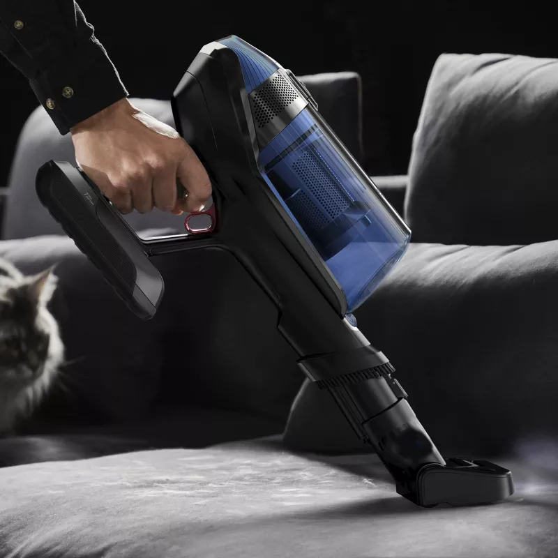 Rowenta X-Force Flex 12.60 Aqua RH98C0WO aspirador escoba sin cable 2 en 1, en seco y húmedo, sin bolsa, 320 W, 25,9 V, azul/gris