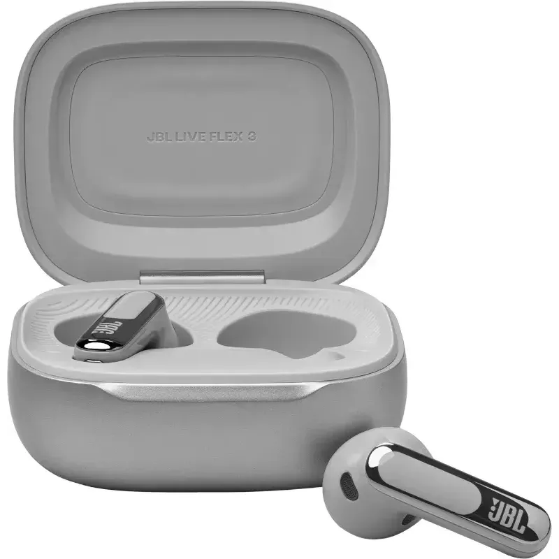 JBL Live Flex 3 auricular inalámbrico in-ear telefonía/música/deporte/día a día plata