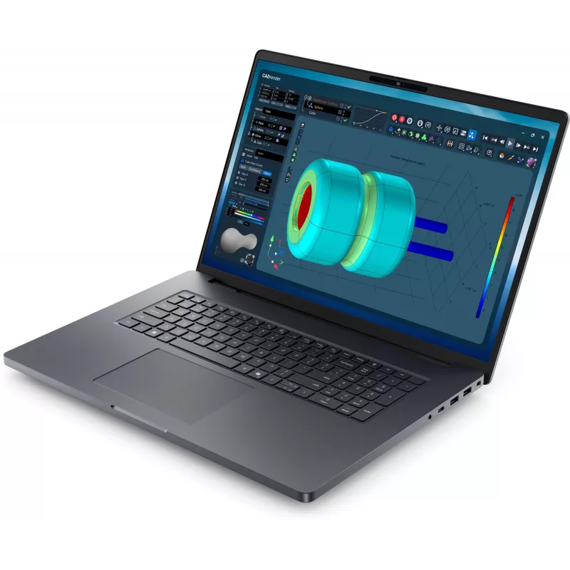 DELL Pro Max 18 Plus MB18250 estación de trabajo móvil, Intel Core Ultra 7 265HX vPro, 45,7 cm (18 pulgadas) QHD+ 2560 x 1600, 32 GB DDR5, 1 TB SSD, NVIDIA RTX PRO 3000 Blackwell, Wi-Fi, Windows 11 Pro, teclado alemán, negro