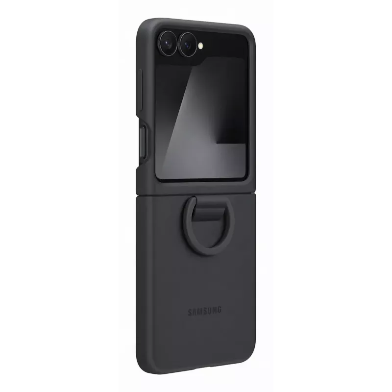 Samsung EF-PF741TBEGWW funda de silicona para Galaxy Z Flip7 FE, negra