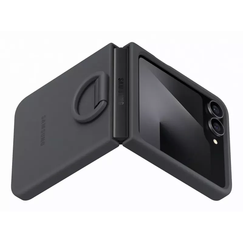 Samsung EF-PF741TBEGWW funda de silicona para Galaxy Z Flip7 FE, negra