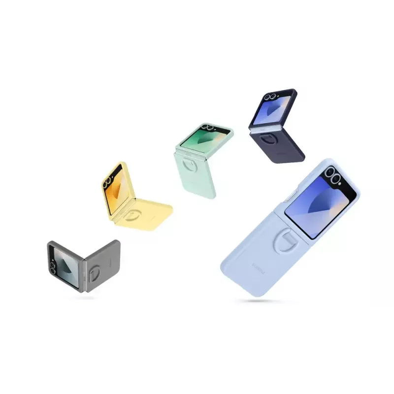 Samsung EF-PF741TBEGWW funda de silicona para Galaxy Z Flip7 FE, negra