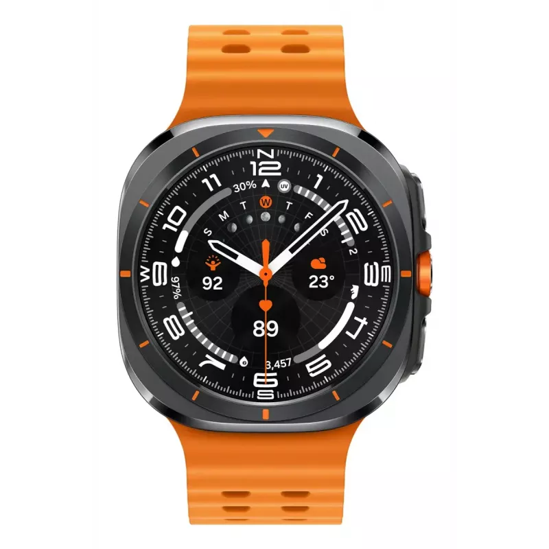 Samsung Galaxy Watch Ultra (2025) SM-L705 reloj inteligente LTE, 47 mm, pantalla táctil AMOLED de 3,81 cm (1,5 pulgadas) 480 x 480, 64 GB, Wi-Fi, GPS, gris titanio