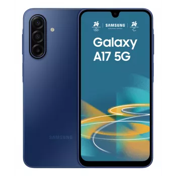 Smartphone Samsung Galaxy A17 5G — 6,7 pulgadas Super AMOLED, 128 GB, 4 GB RAM, 5000 mAh, IP54 (azul)