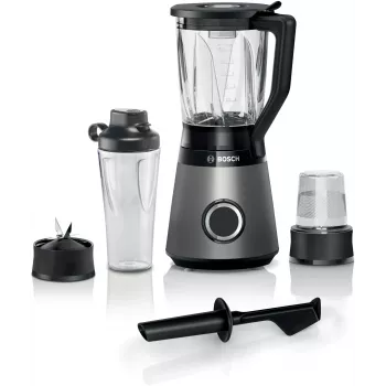 Batidora de vaso Bosch Serie 4 MMB6177S 1,5 L batidora de mesa 1200 W negra, plata