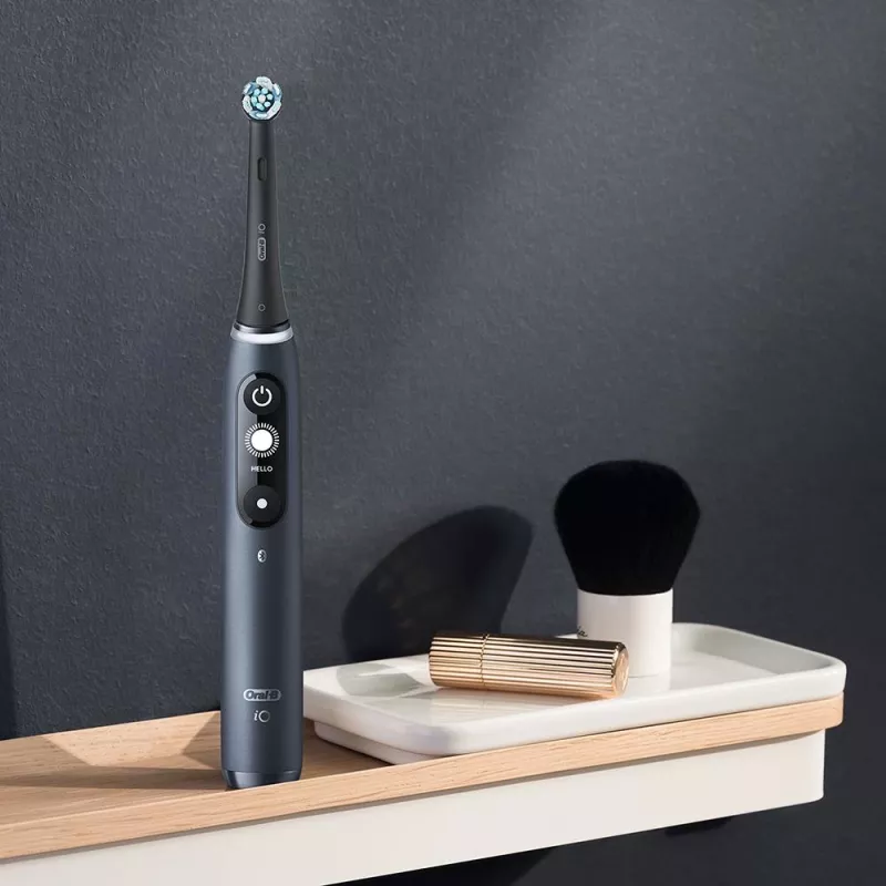 Cepillo de dientes eléctrico Oral-B iO adultos rotatorio negro
