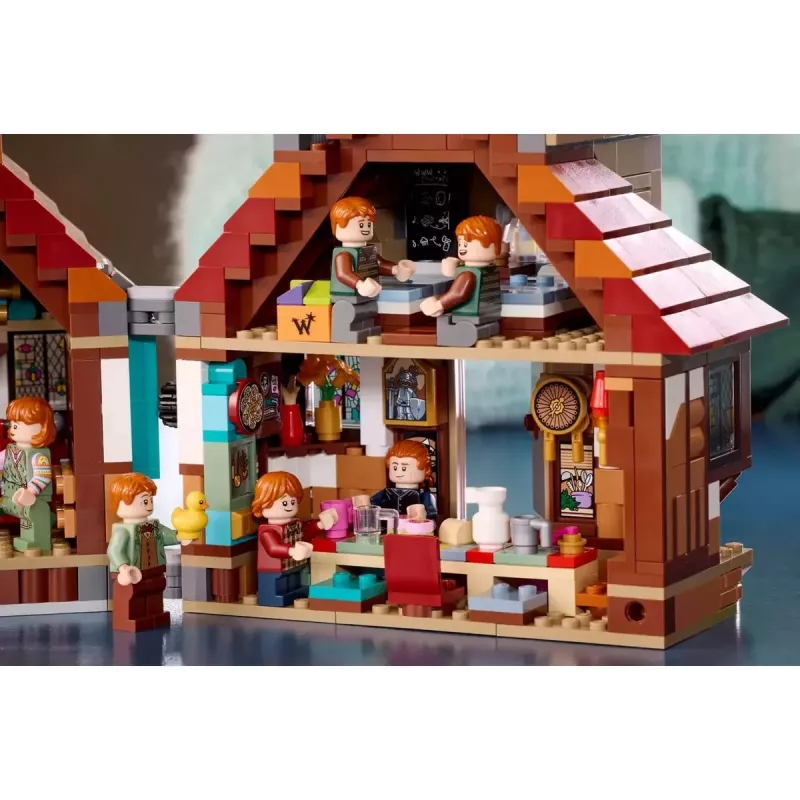 LEGO Harry Potter La Madriguera Edición Coleccionista 76437 set de construcción, 2405 piezas, 10 minifiguras, 460×250×230 mm