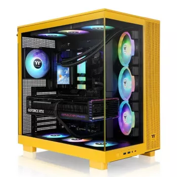 Caja para PC Thermaltake View 380 XL TG ARGB Midi Tower amarillo