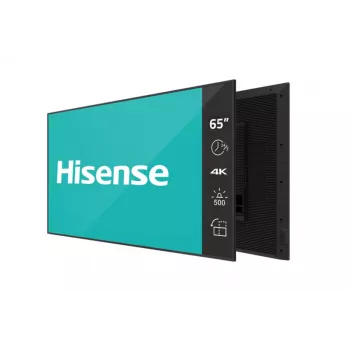Hisense 65DM66D pantalla para señalización digital 165,1 cm (65 pulgadas) LED Wi-Fi 500 cd/m² 4K Ultra HD negro procesador integrado Android 11 24/7