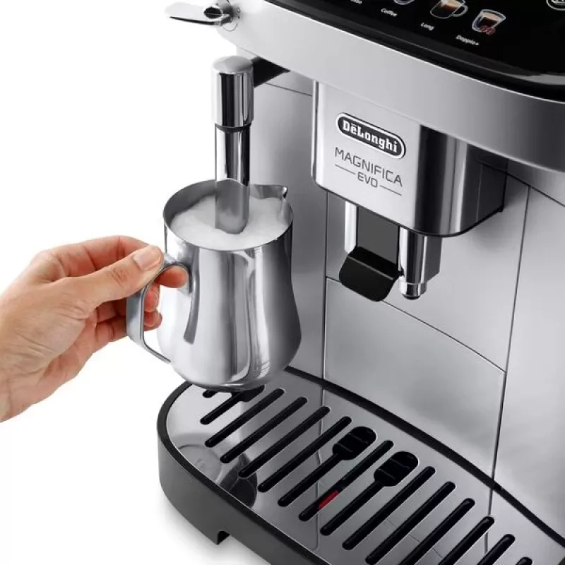 Cafetera espresso combinada De’Longhi Magnifica ECAM290.31.SB — depósito de agua de 1,8 L, depósito de café en grano de 250 g, 15 bar, 2 tazas