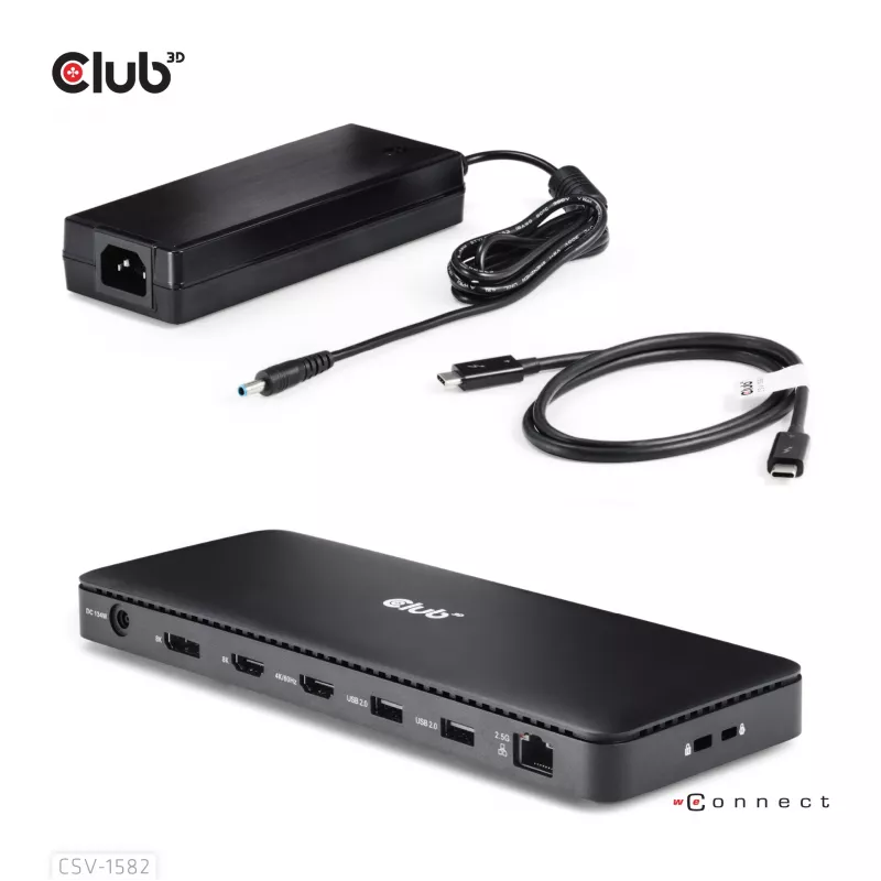 Estación de acoplamiento CLUB3D Thunderbolt™ 4 Certified 12-in-1