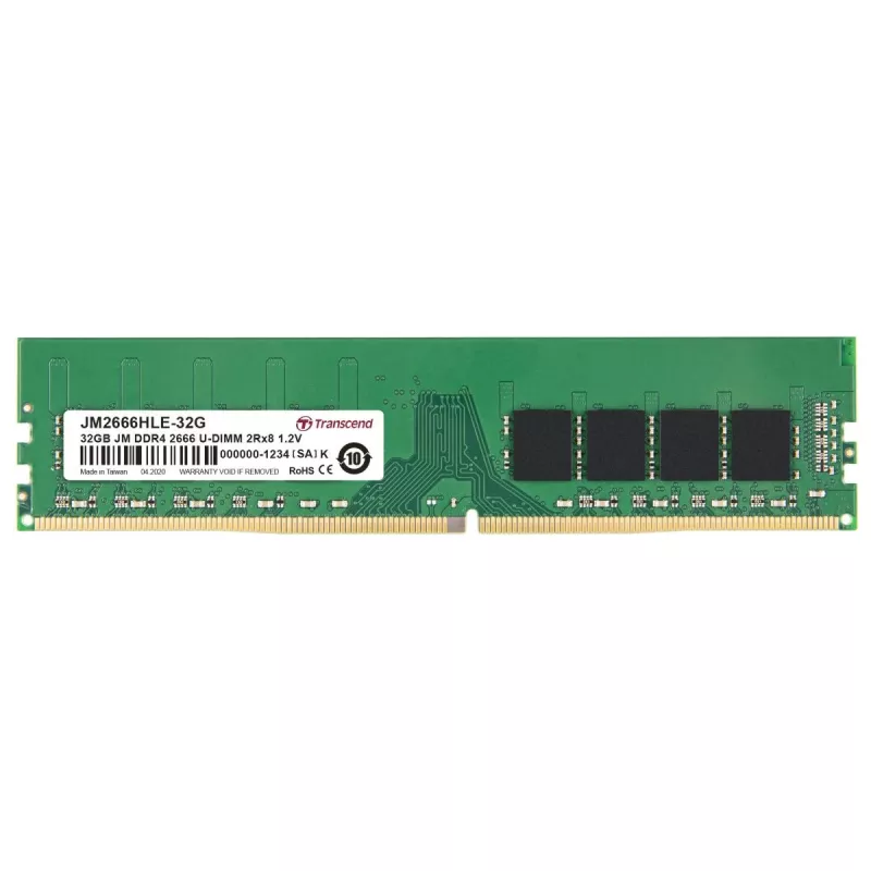 Transcend JetRAM JM2666HLE-32G módulo de memoria 32 GB DDR4 2666 MHz de 288 pines CL19