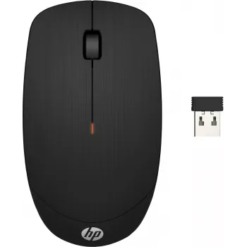 HP X200 ratón inalámbrico 6VY95AA, óptico, 2,4 GHz, receptor USB, negro