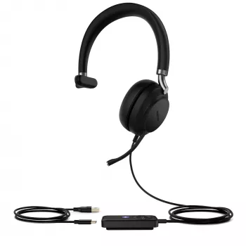 Yealink UH38 Mono Teams -W/O BAT USB-C-USB auriculares con cable