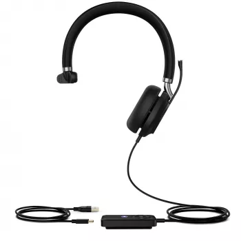 Yealink UH38 Mono Teams -W/O BAT USB-C-USB auriculares con cable