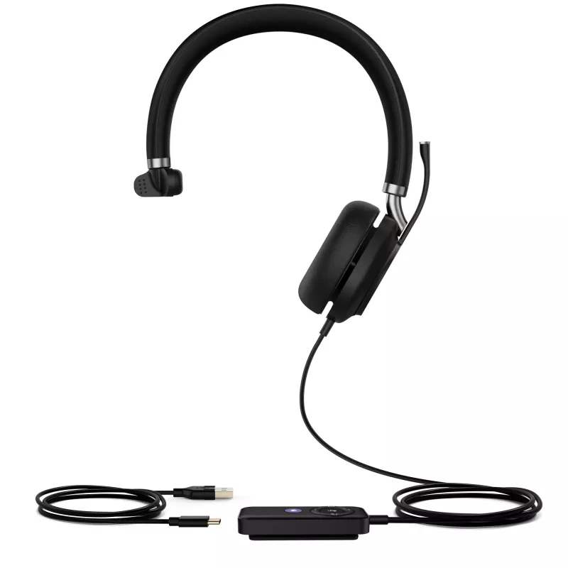 Yealink UH38 Mono Teams -W/O BAT USB-C-USB auriculares con cable