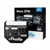 Interruptor inteligente Shelly WAVE 2PM negro (Shelly) — inalámbrico Z-Wave, 16 A, 110–240 V, 868,4 MHz