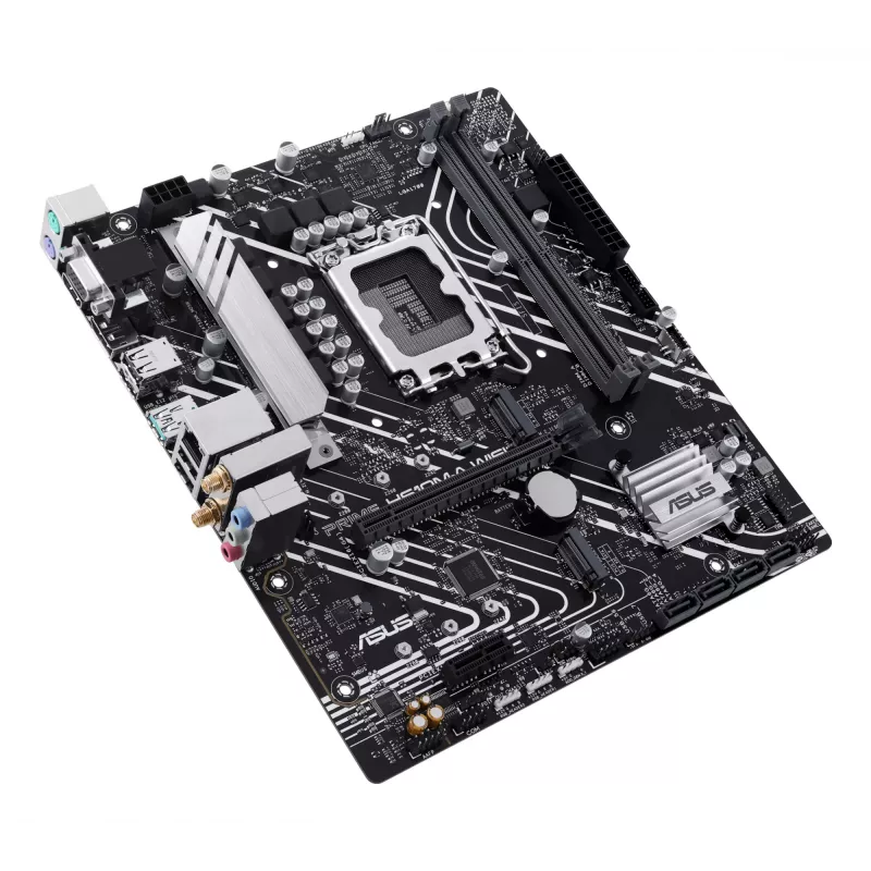 Placa base ASUS PRIME H610M-A WIFI, Intel H610, LGA 1700, micro ATX, DDR5, 2x DIMM, Wi-Fi 5, Bluetooth, Gigabit LAN, audio HD 7.1