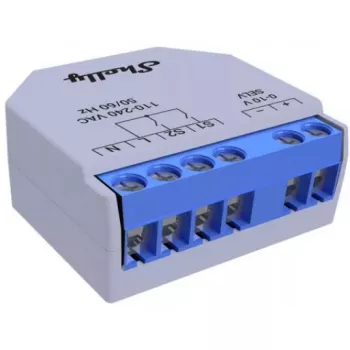 Regulador Shelly Plus 0-10V empotrable azul-gris control inalámbrico 110-240V