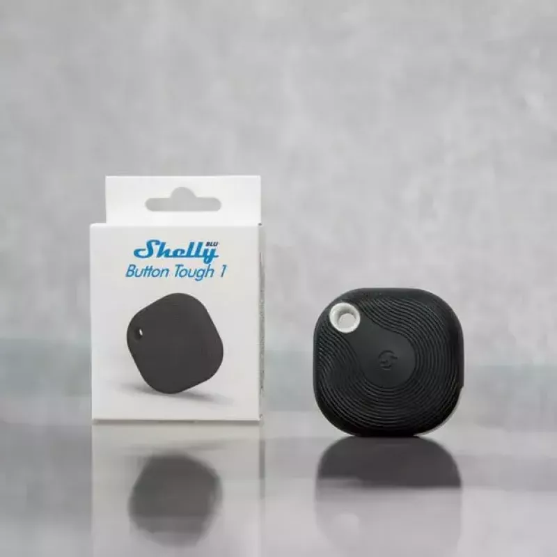 Pulsador inteligente Shelly BLU Button Tough 1 negro plástico 3V CR2032