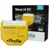 Interruptor inteligente Shelly Qubino Wave i4 DC amarillo inalámbrico 5-24V